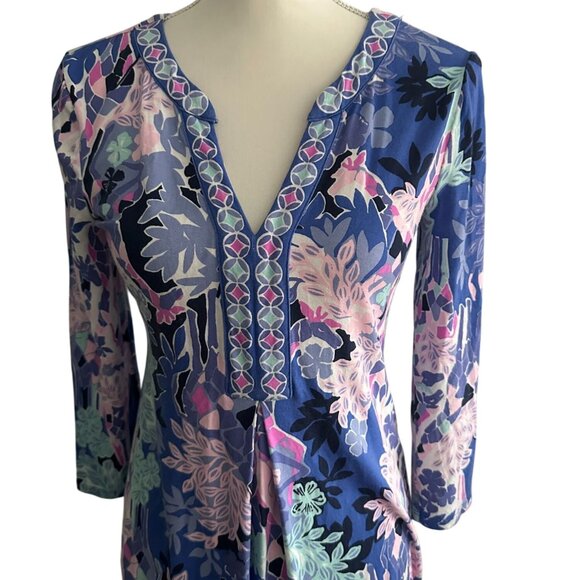 LILLY PULITZER Melli Iris Printed Dress Size XS - Picture 4 of 7
